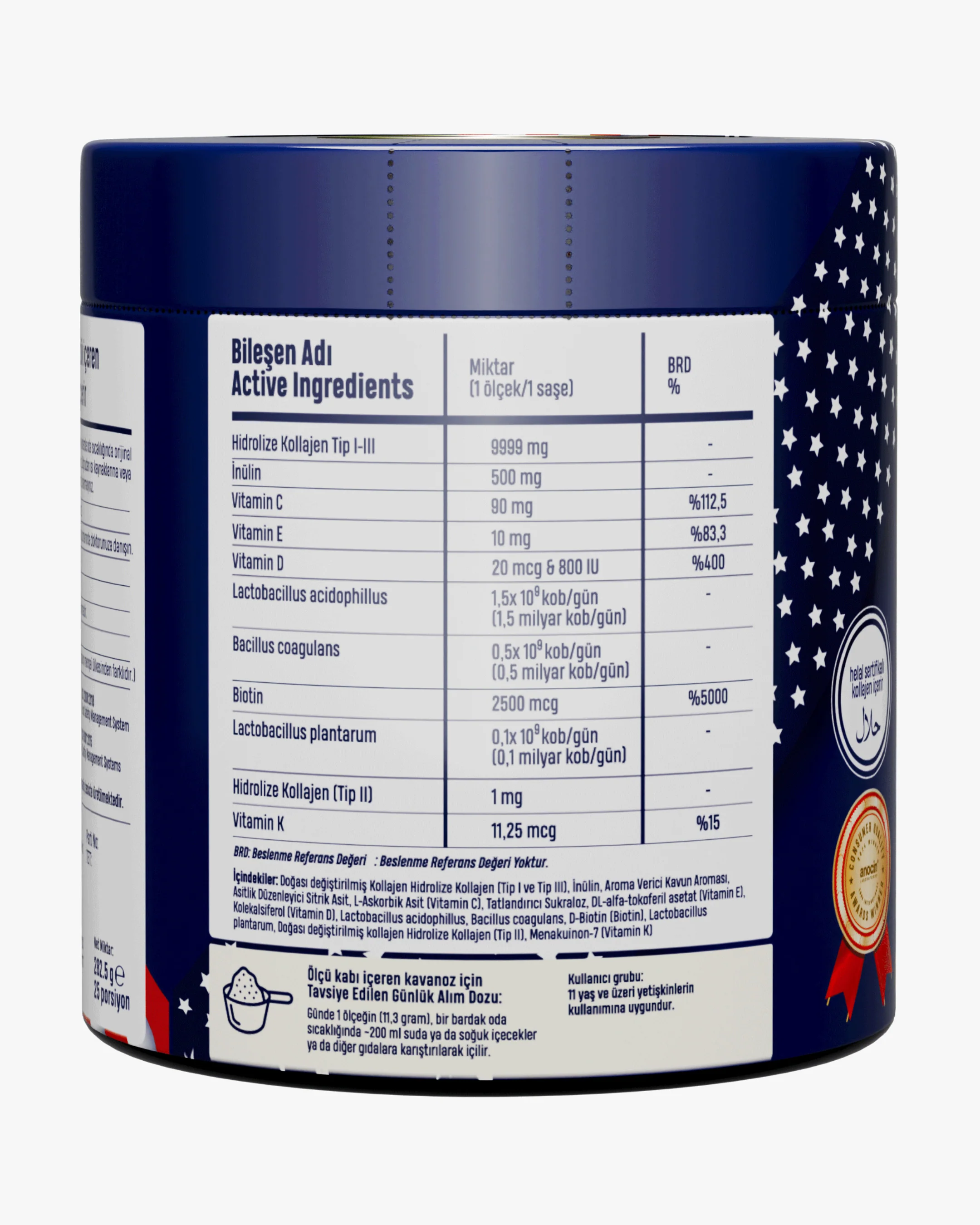 Kolajen (Tip I, II, III) + 18 Amino Asit + 5 Vitamin + 2 Milyar Probiyotik - Image 4